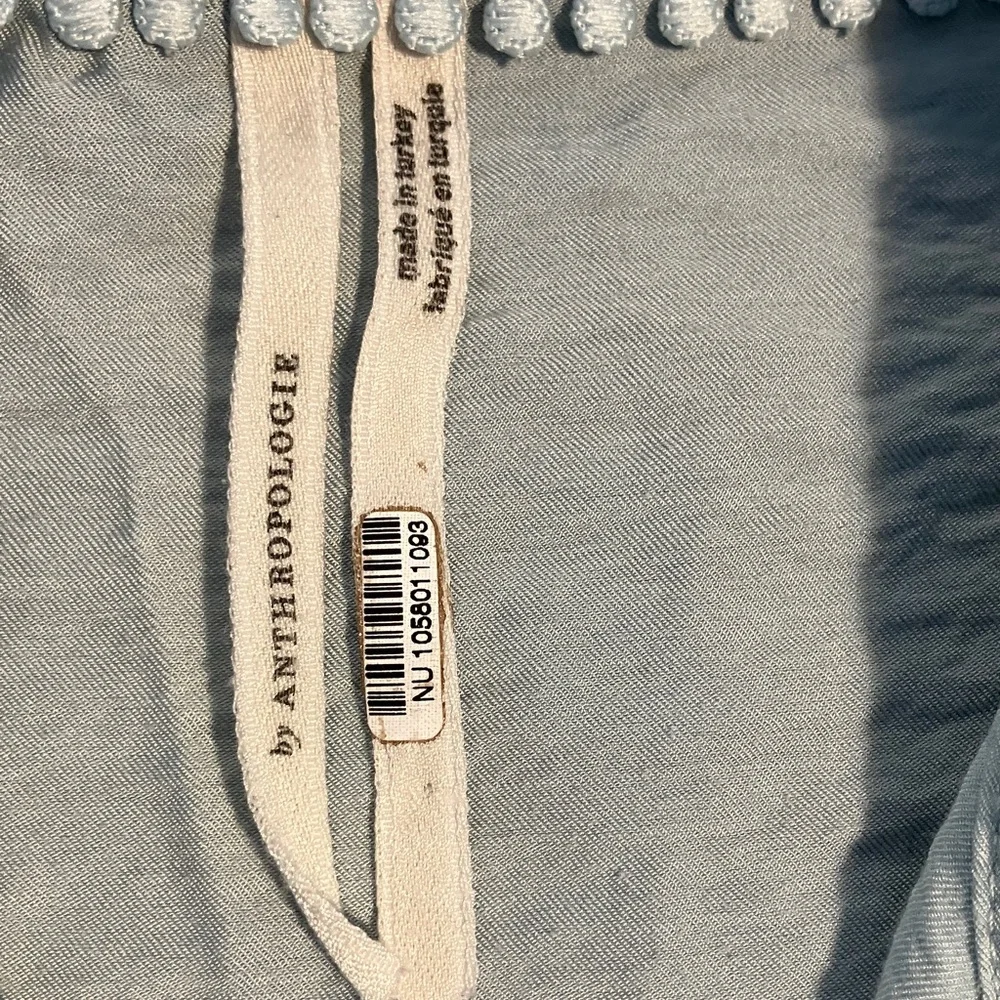 Oversized Dylon Short-Sleeve Wide Placket Top for Anthropologie - Picture 7 of 9